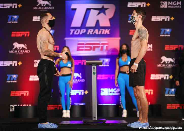 Egidijus Kavaliauskas 146.5 vs. Mikael Zewski 147 – weigh-in results