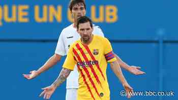 Messi makes first Barcelona appearance since failed attempt to leave
