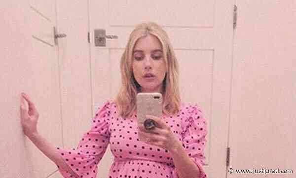 Pregnant Emma Roberts Snaps a Selfie in Her Baby Doll Dress!