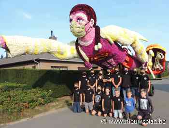 Toch corsowagen in Loenhout: bloemenwagen als ode aan de zorg