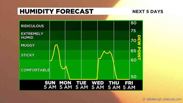 Pittsburgh Weather: Rainy And Humid End To The Weekend