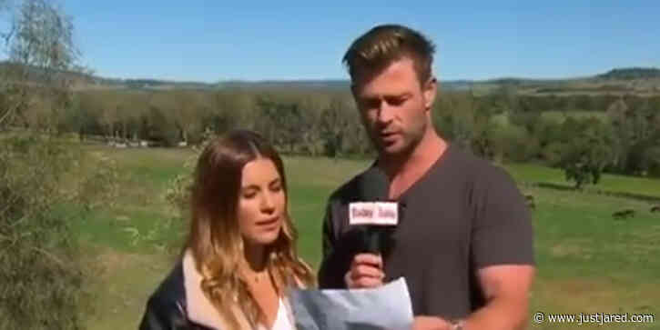 Chris Hemsworth Crashes a Weather Report in Australia