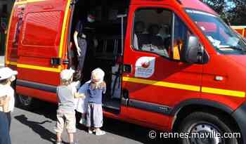 Chartres-de-Bretagne. Le centre de loisirs en visite chez les pompiers - maville.com