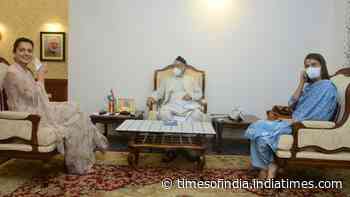 Kangana Ranaut and her sister Rangoli Chandel met Governor Bhagat Singh Koshyari at Mumbai's Raj Bhavan today