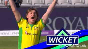 England v Australia: Eoin Morgan out lbw to Adam Zampa after 'fantastic' Australia review