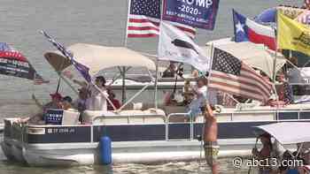 Hundreds show up to Pres. Trump boat parade on Lake Houston - KTRK-TV