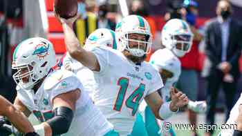 Dolphins' lack of offensive firepower exposed in loss to Patriots