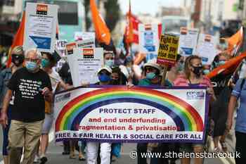 In Pictures: NHS workers take to streets in pay protest - St Helens Star