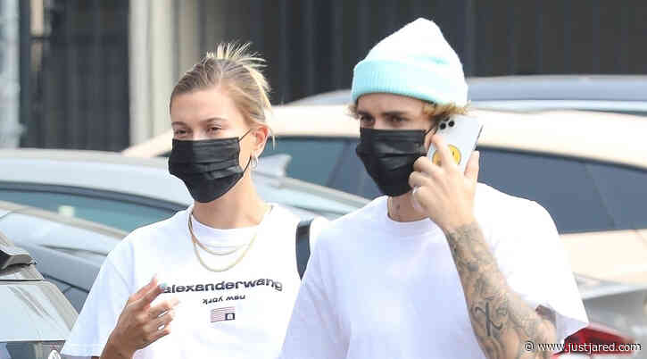 Justin & Hailey Bieber Step Out for Lunch on Second Wedding Anniversary!