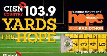 Global Edmonton supports the CISN Country 103.9 Yards for Hope