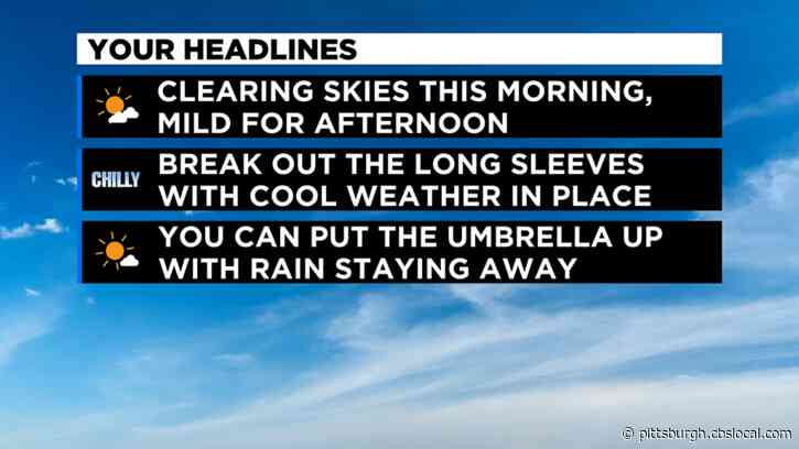 Pittsburgh Weather: Cooler Temperatures, Seasonal Conditions To Start The Week
