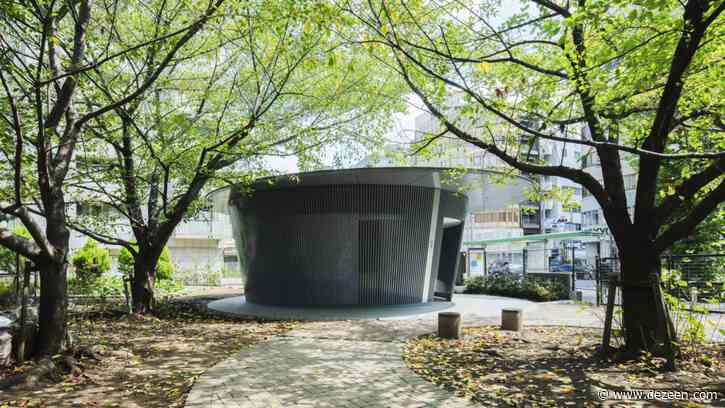 Tadao Ando creates circular public toilet surrounded by cherry trees in Tokyo