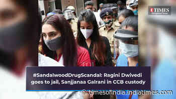 #SandalwoodDrugScandal: Ragini Dwivedi goes to jail; Sanjjanaa Galrani in CCB custody
