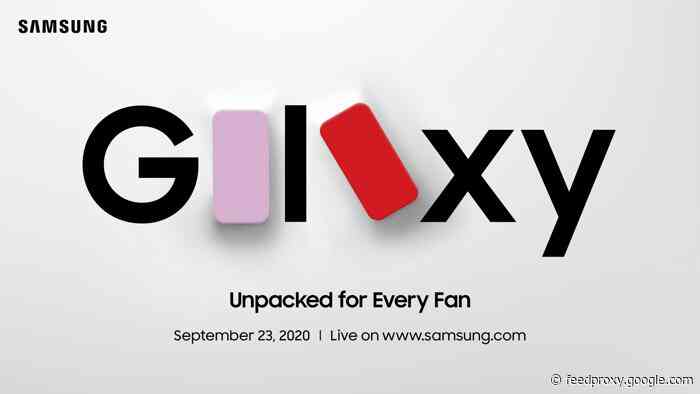Samsung Galaxy Unpacked event announced for September 23rd