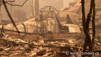 A wildfire evacuee returned to her Oregon home to find her barn destroyed but her animals alive