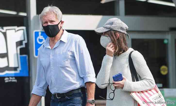 Harrison Ford & Calista Flockhart Step Out Together to Do Some Food Shopping