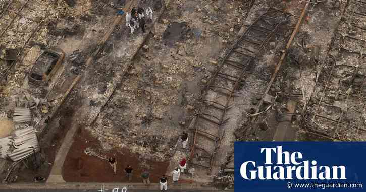 US wildfires: politicians condemn Trump for blaming 'forest management' – video