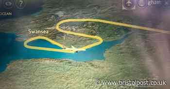 Dramatic moment plane dumps fuel over Bristol in emergency