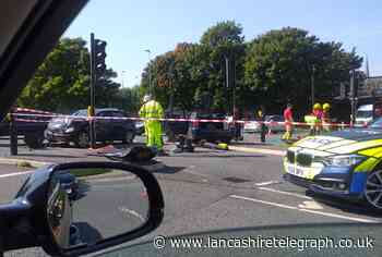 Crash and traffic diverted near Darwen Street Bridge