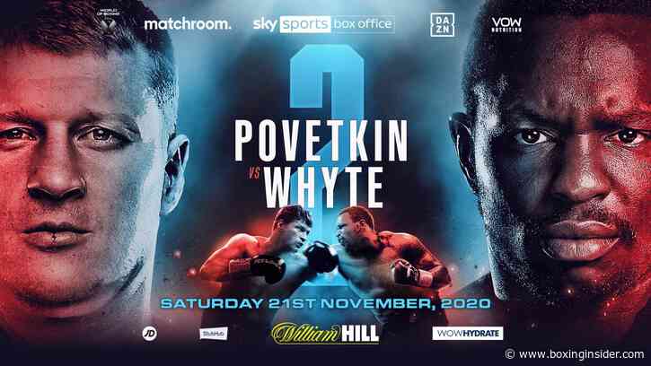 Dillian Whyte vs Alexander Povetkin 2 Goes Down On November 21st