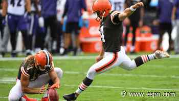 Bengals claim K Seibert; still sticking with Bullock