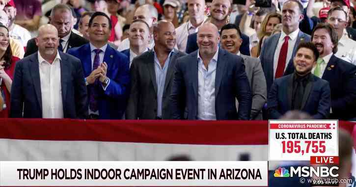 Utah’s attorney general attends a Trump rally without a mask, and his challenger criticizes him for it