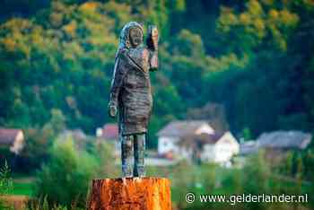Bronzen beeld Melania Trump onthuld in Slovenië