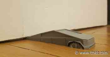 Maybe you need a Tesla Cybertruck doorstop in your life     - Roadshow