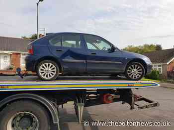 SEIZED: Abandoned car on false plates dumped on Burnmoor Road, Breightmet