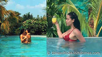 Krishna Shroff is 'in her element' alright as she chills in a pool and sips on cocktail