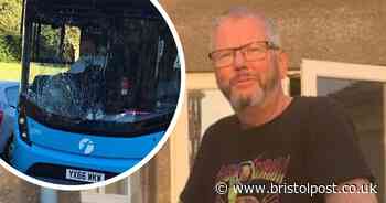 Cyclist crashes head-first into bus windscreen