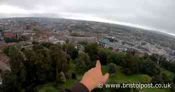 Watch 'indescribable' moment as man scales Cabot Tower