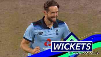 England v Australia: Chris Woakes bowls Aaron Finch and Glenn Maxwell to give the hosts hope