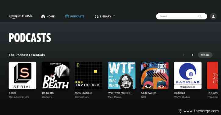 Amazon Music now has podcasts