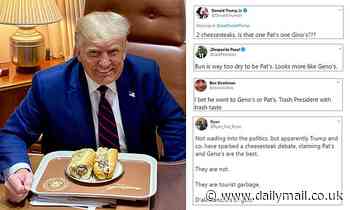 Trump ignites fierce debate over Philly's best cheesesteak as he posts beaming Air Force One snap