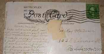 A woman mistakenly received a 1920 postcard. Now she’s looking for the rightful owner