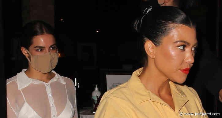 Kourtney Kardashian & Addison Rae Are Fashionable Friends at WeHo Dinner