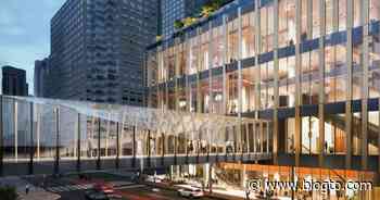 Golden skyscraper and skybridge to replace Toronto conference centre - blogTO