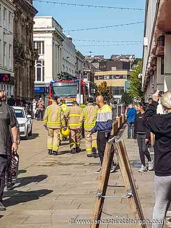 Man taken to hospital with serious burns after Blackburn town centre incident