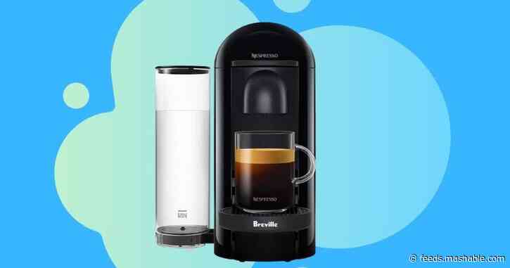 This Nespresso coffee and espresso maker bundle is just $110 at Amazon