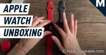 Unboxing the Series 6 Apple Watch