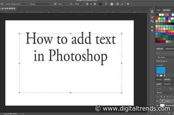 How to add and edit text in Adobe Photoshop