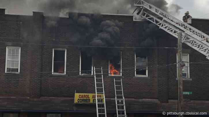 Crews Battle Fire, Heavy Smoke At McKees Rocks Apartment
