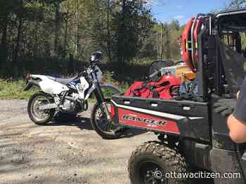 Mud-trapped biker in Dunrobin rescued by firefighters