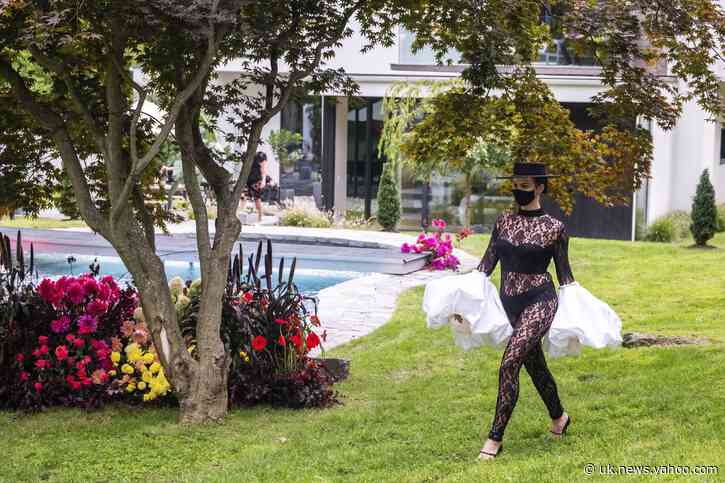 With picnic baskets, Christian Siriano puts on backyard show