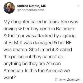 Texas doctor falsely claims his daughter was attacked by Black Lives Matter activists in Baltimore
