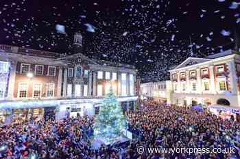 York Christmas light switch on to go virtual