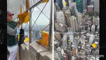 Trump Star Vandal James Otis Drops Anti-Trump Flyers from Empire State Building