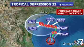 Tropical Depression 22 forms in the Gulf, likely to become Wilfred - KTRK-TV