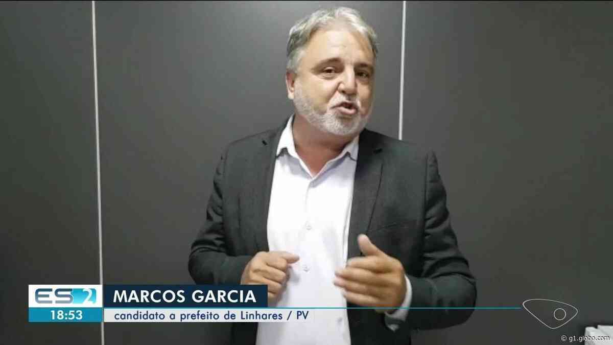 PV oficializa candidatura de Marcos Garcia à Prefeitura de Linhares - G1
